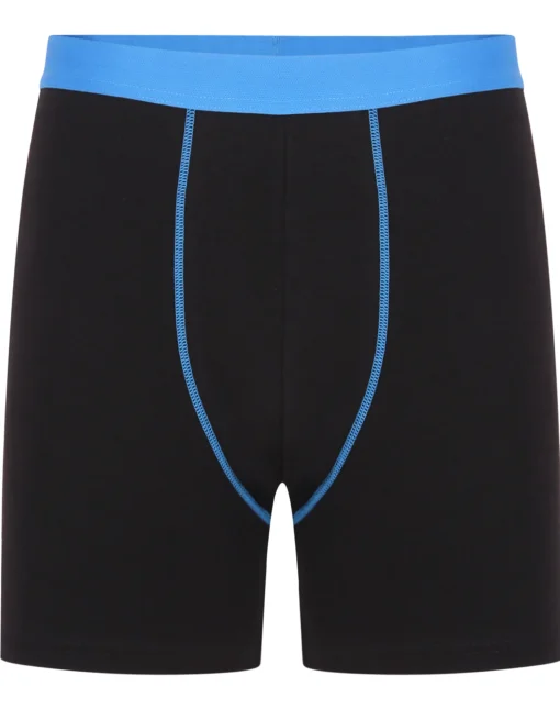 Outlet Bigdude 4 Pack Contrast Boxer Shorts Black Underwear