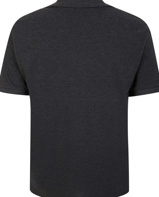 Clearance Bigdude 3 Pack Plain Polo Shirts Black/Charcoal/Navy Polo Shirts