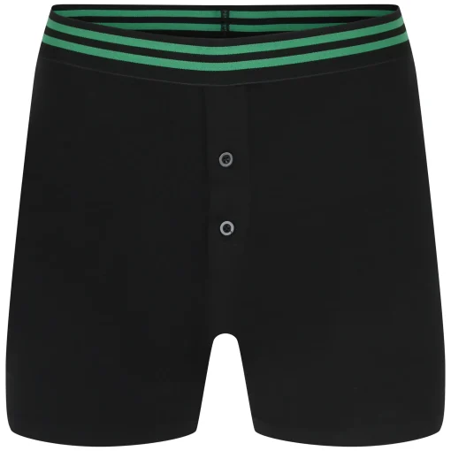 New Bigdude 5 Pack Relaxed Fit Boxer Shorts Black Underwear