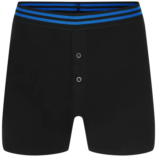 New Bigdude 5 Pack Relaxed Fit Boxer Shorts Black Underwear