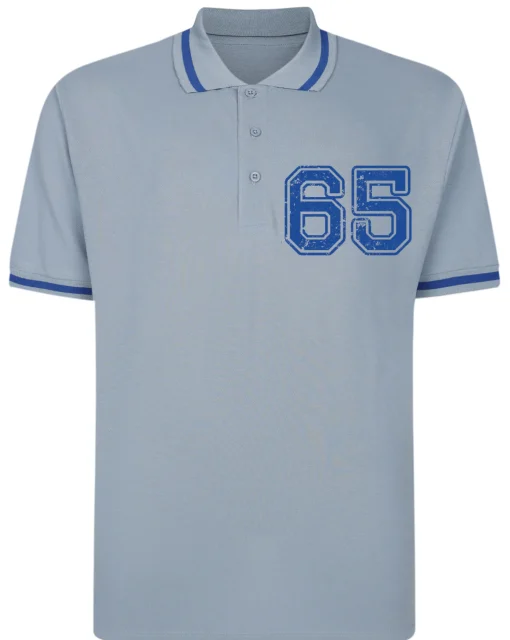 New Bigdude 65 Pique Polo Light Blue Polo Shirts