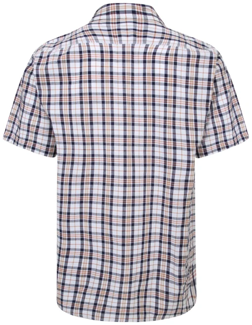 Discount Bigdude Button Down Collar Checked Shirt Yellow/Navy Casual Shirts