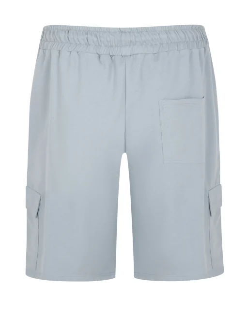 Clearance Bigdude Cargo Loopback Shorts Light Blue Polo Shirts