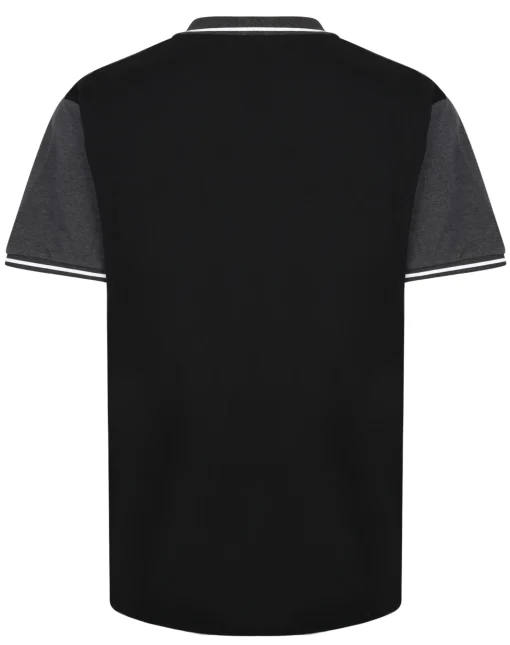 Sale Bigdude Chevron Polo Shirt Black/Charcoal Polo Shirts