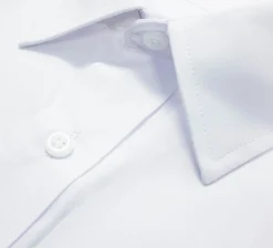 Discount Bigdude Classic Long Sleeve Poplin Shirt White Tall Dress Shirts