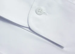 Discount Bigdude Classic Long Sleeve Poplin Shirt White Tall Dress Shirts