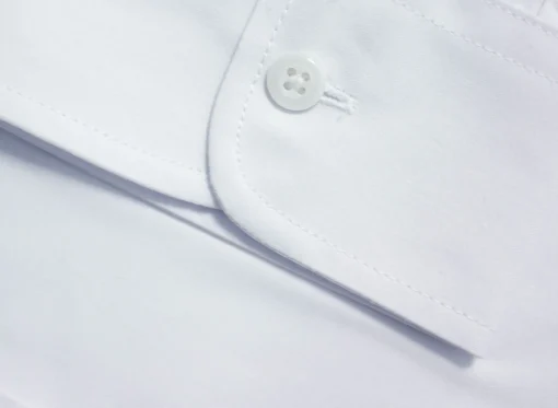 Discount Bigdude Classic Long Sleeve Poplin Shirt White Tall Dress Shirts