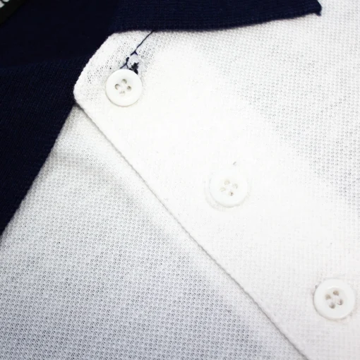 Fashion Bigdude Colour Block Polo Shirt Navy Polo Shirts