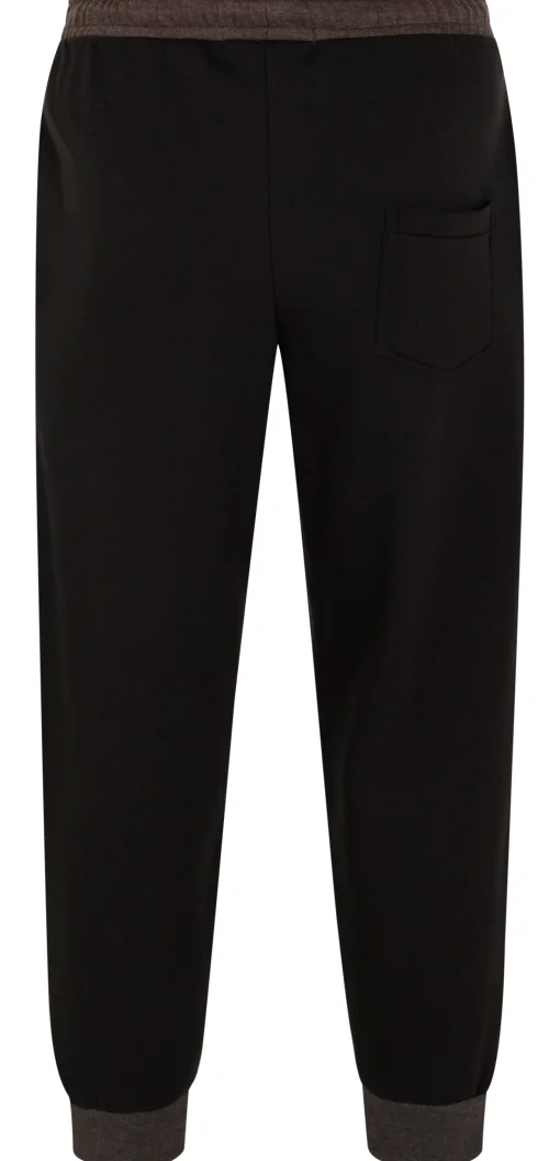 Outlet Bigdude Contrast Joggers Black/Charcoal Sweatpants
