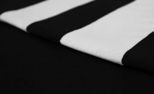 New Bigdude Contrast Stripe T-Shirt Black T-shirts