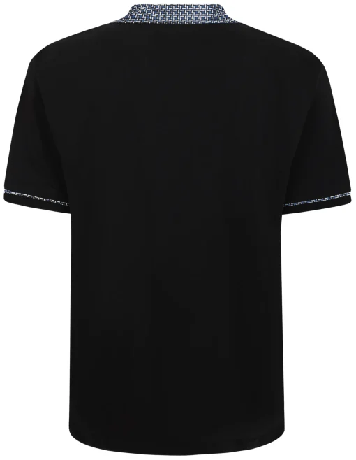 Best Bigdude Designer Collar Polo Black Polo Shirts