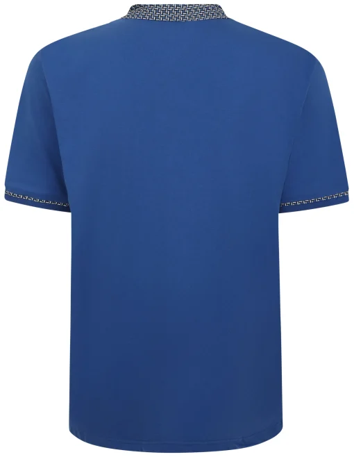 Clearance Bigdude Designer Collar Polo Deep Blue Polo Shirts