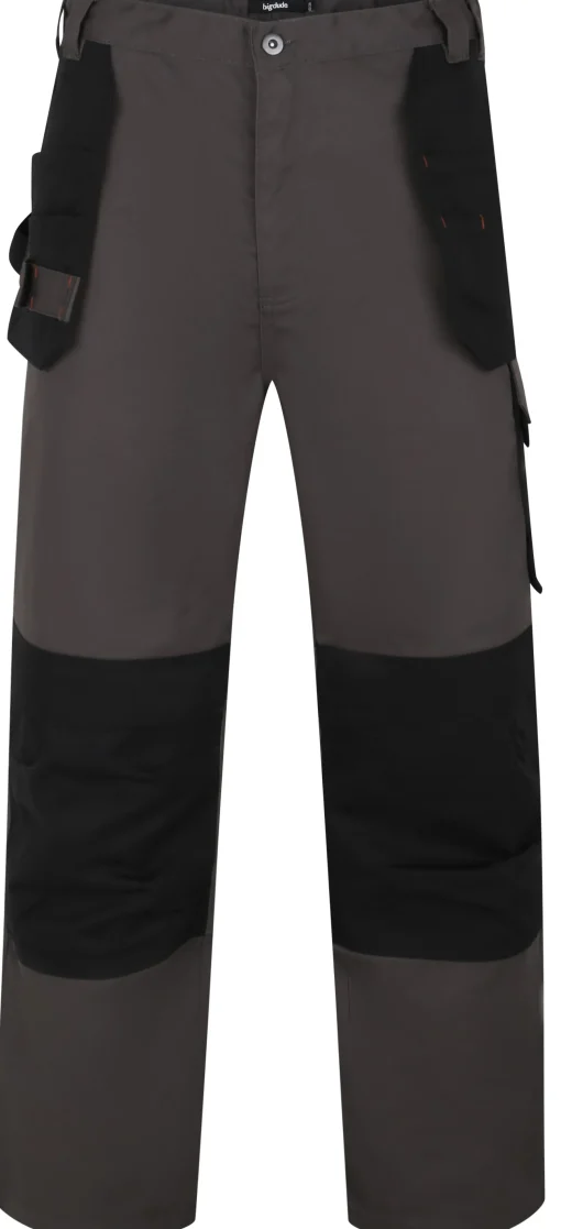 Best Bigdude Durable Work Trousers Charcoal Casual Pants|Cargos
