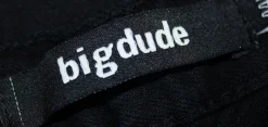 Fashion Bigdude Elasticated Waist Jeans Black Jeans