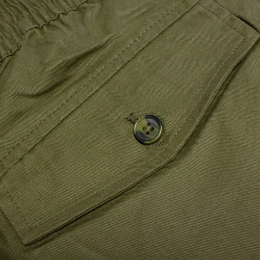 Hot Bigdude Elasticated Waist Cargo Trousers Dark Khaki Cargos|Casual Pants