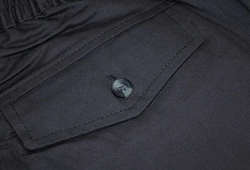 Clearance Bigdude Elasticated Waist Cargo Trousers Charcoal Cargos|Casual Pants