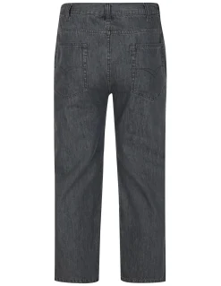 New Bigdude Elasticated Waist Jeans Grey Wash Tall Jeans