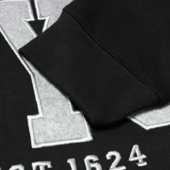 Discount Bigdude Embroidered Crew Neck Jumper Black Tall Sweatshirts
