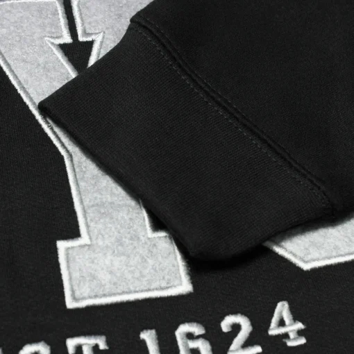 Discount Bigdude Embroidered Crew Neck Jumper Black Tall Sweatshirts