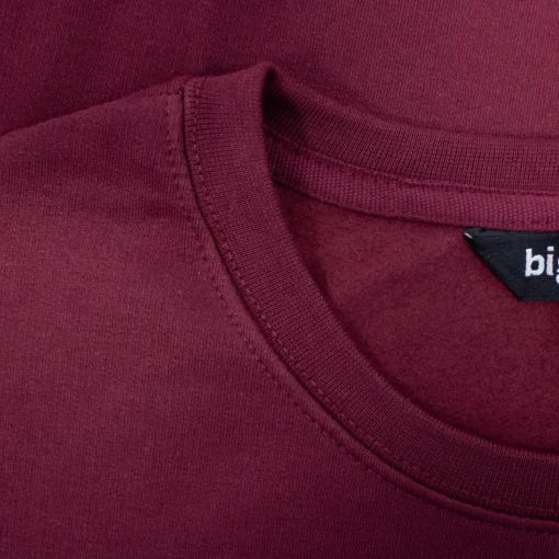Discount Bigdude Essentials Jumper Burgundy Sweatshirts & Cardigans