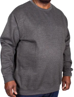 Outlet Bigdude Essentials Jumper Charcoal Tall Sweatshirts