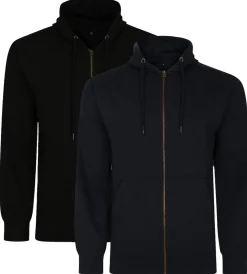 Best Bigdude Essentials Zip Hoody Twin Pack Black/Navy Hoodies
