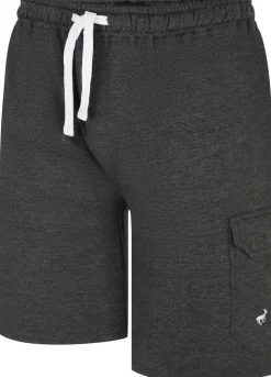 Sale Bigdude Fleece Cargo Shorts Charcoal Shorts