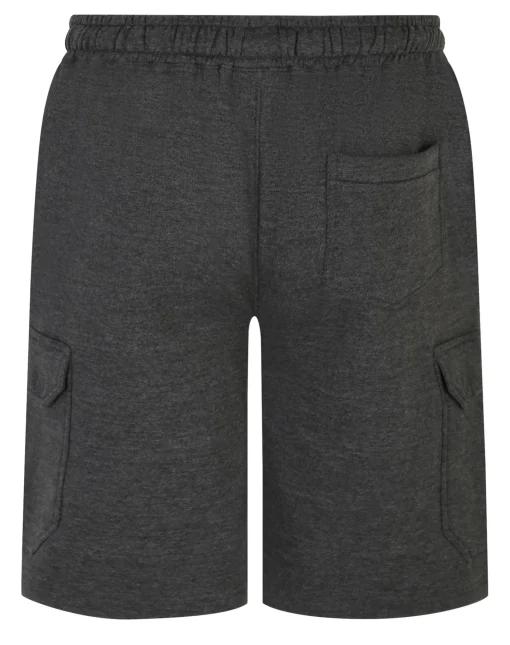Sale Bigdude Fleece Cargo Shorts Charcoal Shorts