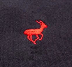 Hot Bigdude Funnel Neck Full Zip Sweatshirt Navy Sweatshirts & Cardigans