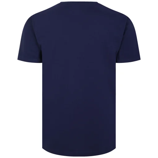 Fashion Bigdude Grandad T-Shirt Navy T-shirts