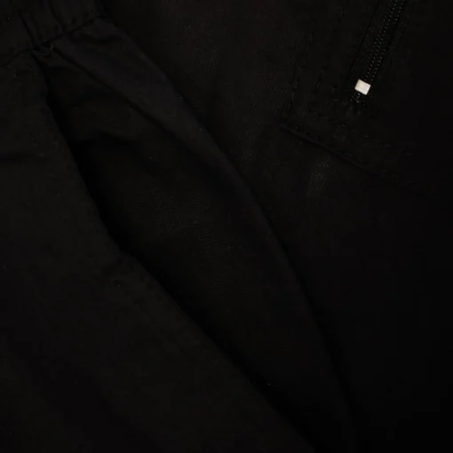 Fashion Bigdude Light Weight Elasticated Waist Cargo Shorts Black Shorts