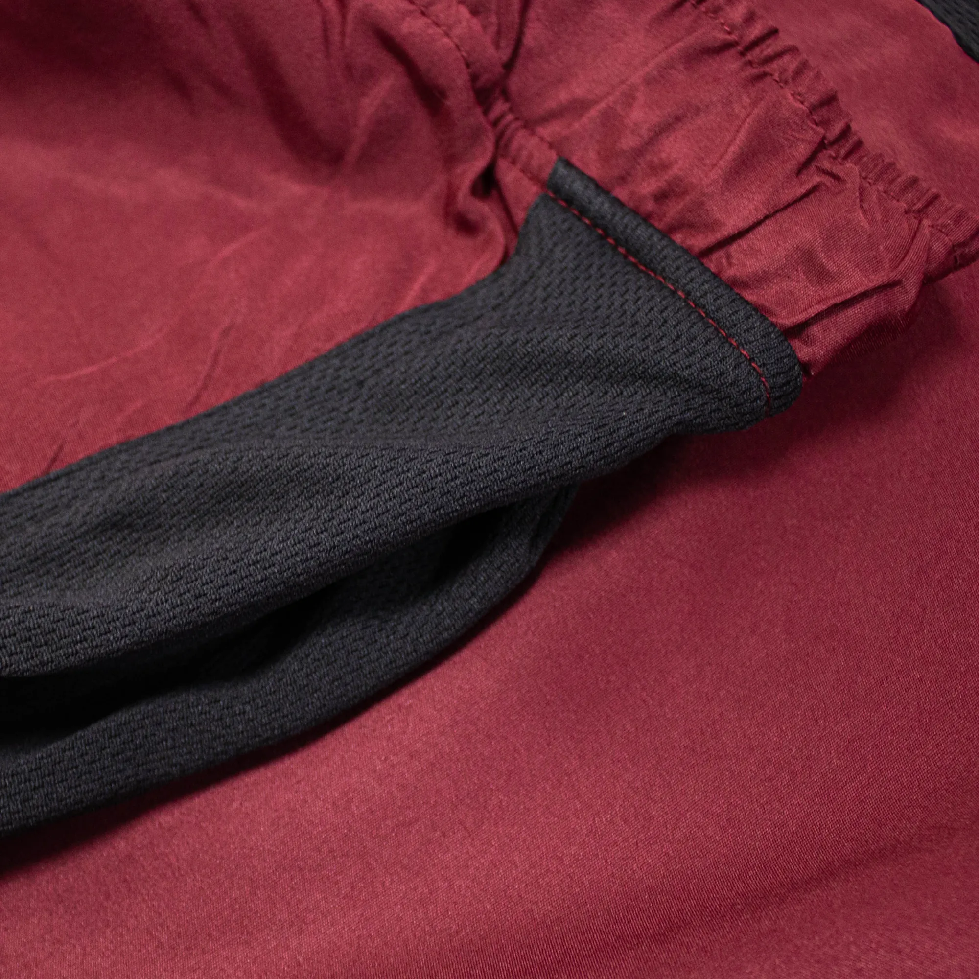 Best Bigdude Lightweight Active Gym Shorts Burgundy/Black Shorts