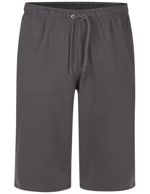 Fashion Bigdude Lightweight Cropped Loopback Joggers Charcoal Shorts