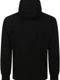 Fashion Bigdude Lightweight Half Zip Hoody Black Tall Hoodies
