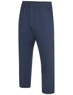 Fashion Bigdude Lightweight Jersey Open Hem Joggers Navy Sweatpants