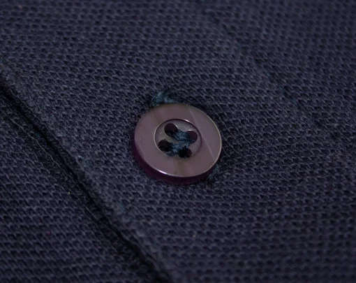 Online Bigdude Long Sleeve Polo Shirt Navy Polo Shirts