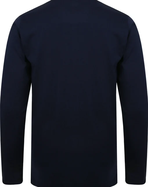 Fashion Bigdude Long Sleeve T-Shirt Navy T-shirts