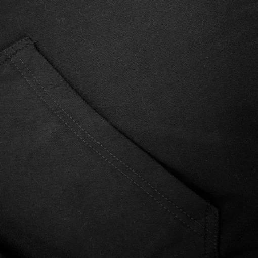 Fashion Bigdude Loop Back Sleeveless Hoody Black Tall Hoodies