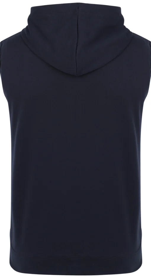 Sale Bigdude Loop Back Sleeveless Hoody Navy Tall Hoodies