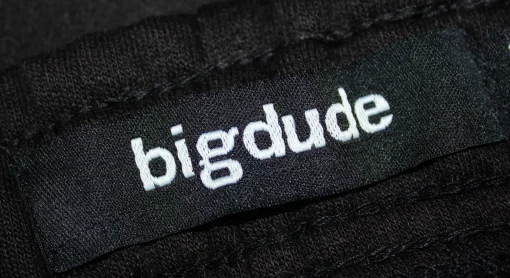 Clearance Bigdude Open Hem Joggers Black Sweatpants