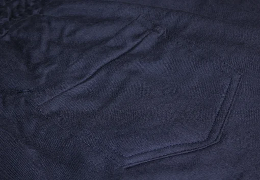 Fashion Bigdude Open Hem Loop Back Joggers Navy Sweatpants
