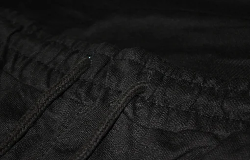 Clearance Bigdude Open Hem Loop Back Joggers Black Sweatpants