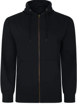 Fashion Bigdude Original Full Zip Hoody Navy Hoodies
