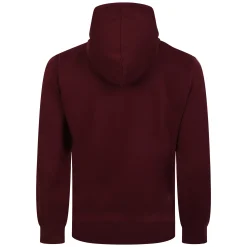 Fashion Bigdude Original Full Zip Hoody Burgundy Tall Hoodies