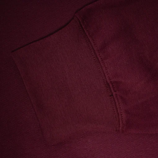 Fashion Bigdude Original Full Zip Hoody Burgundy Tall Hoodies