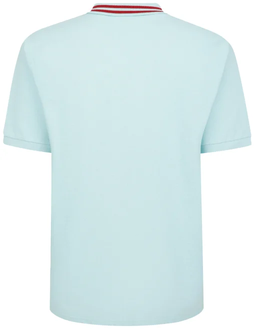 Best Bigdude Pique Polo With Chunky Tipping Turquoise Polo Shirts