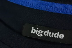 Sale Bigdude Plain Crew Neck T-Shirt Navy Tall T-shirts
