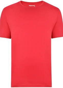 Best Bigdude Plain Crew Neck T-Shirt Red Space Cherry Pants|Cardigans