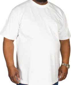 Sale Bigdude Plain Crew Neck T-Shirt White Tall Pants|Cardigans