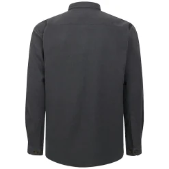 Sale Bigdude Plain Flannel Long Sleeve Shirt Charcoal Tall Casual Shirts
